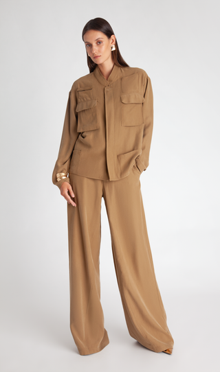 Collarless "33" Utility Jacket