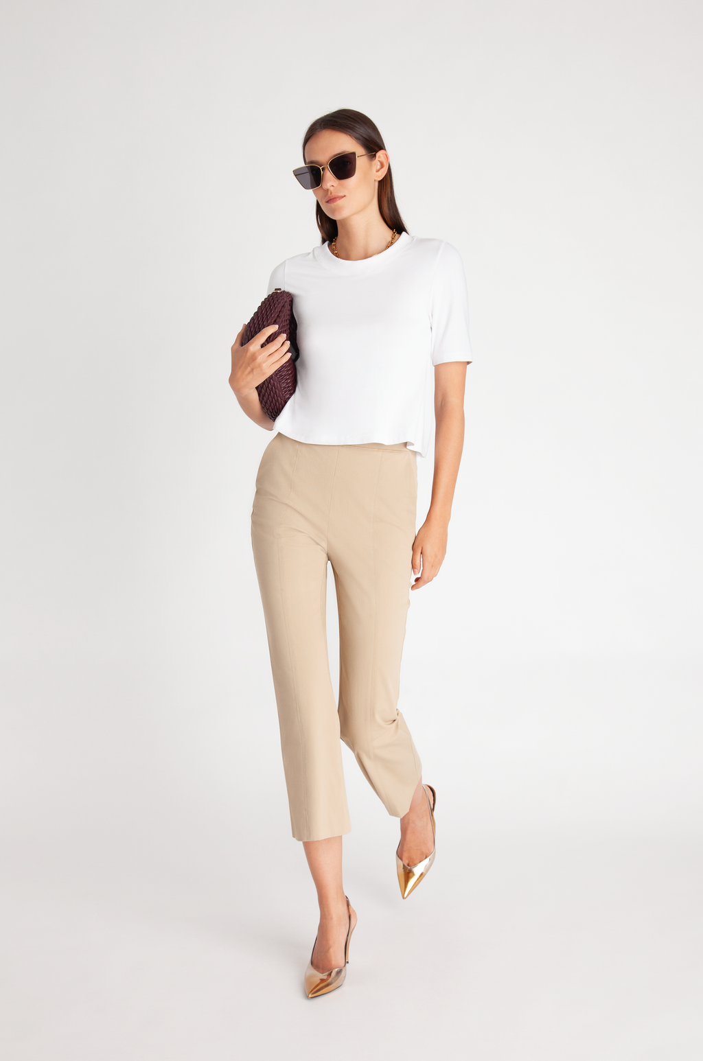 Kick Flare Crop Pant – LAFATA NYC