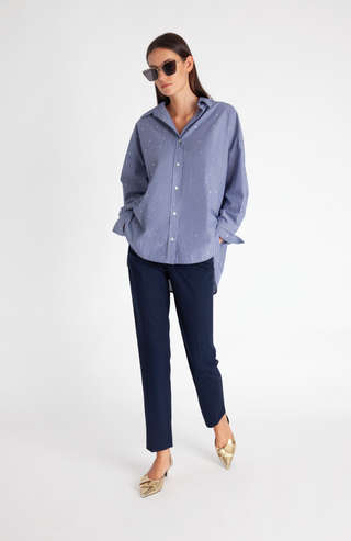 Frankie Crystal Stripe Shirt