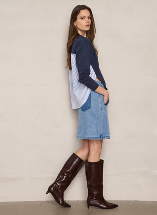 Mix Media Sweatshirt